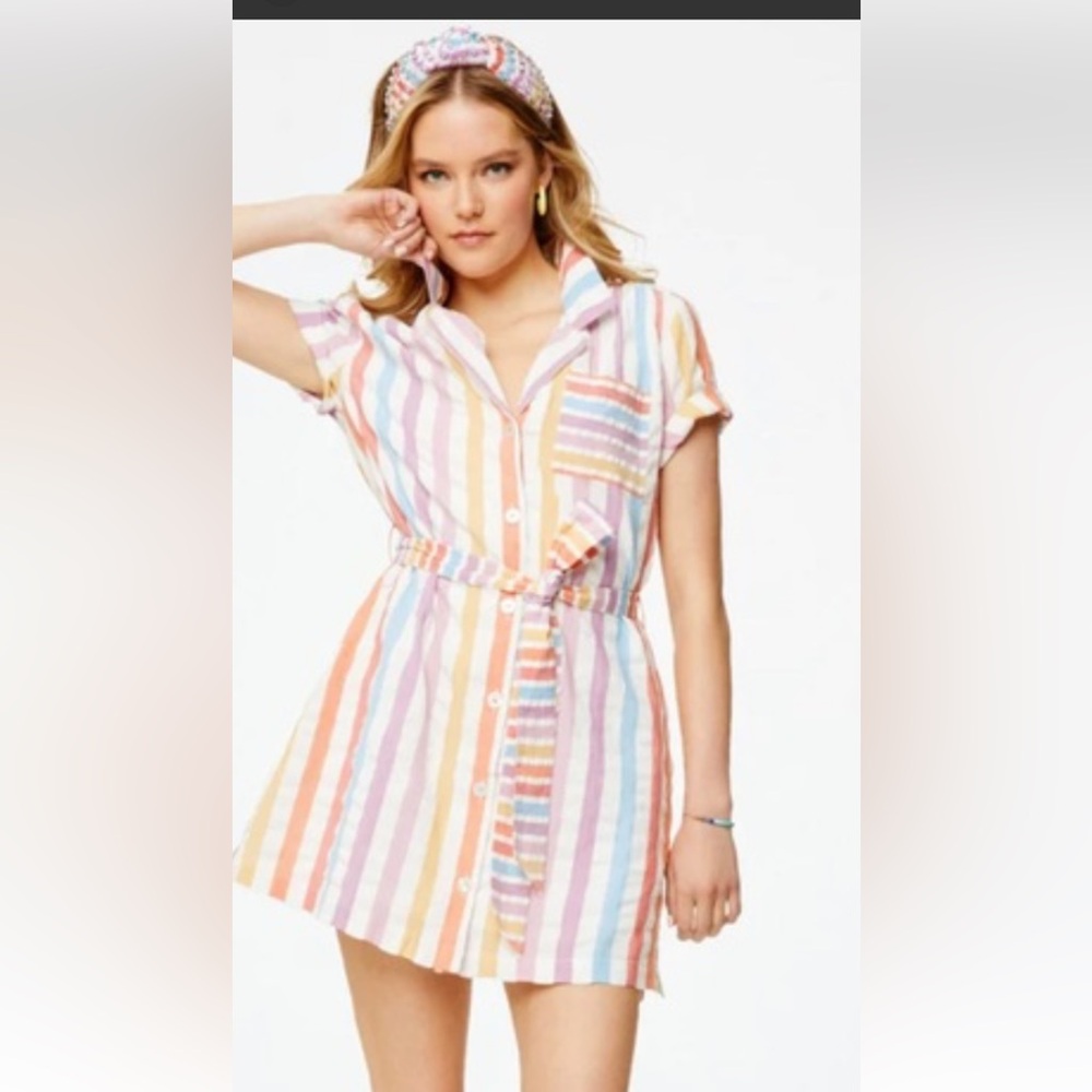 Roberta Roller Rabbit Multicolor Striped Eddie Dress